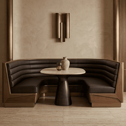 Banquette Seating Luxury Restaurant Angle 2