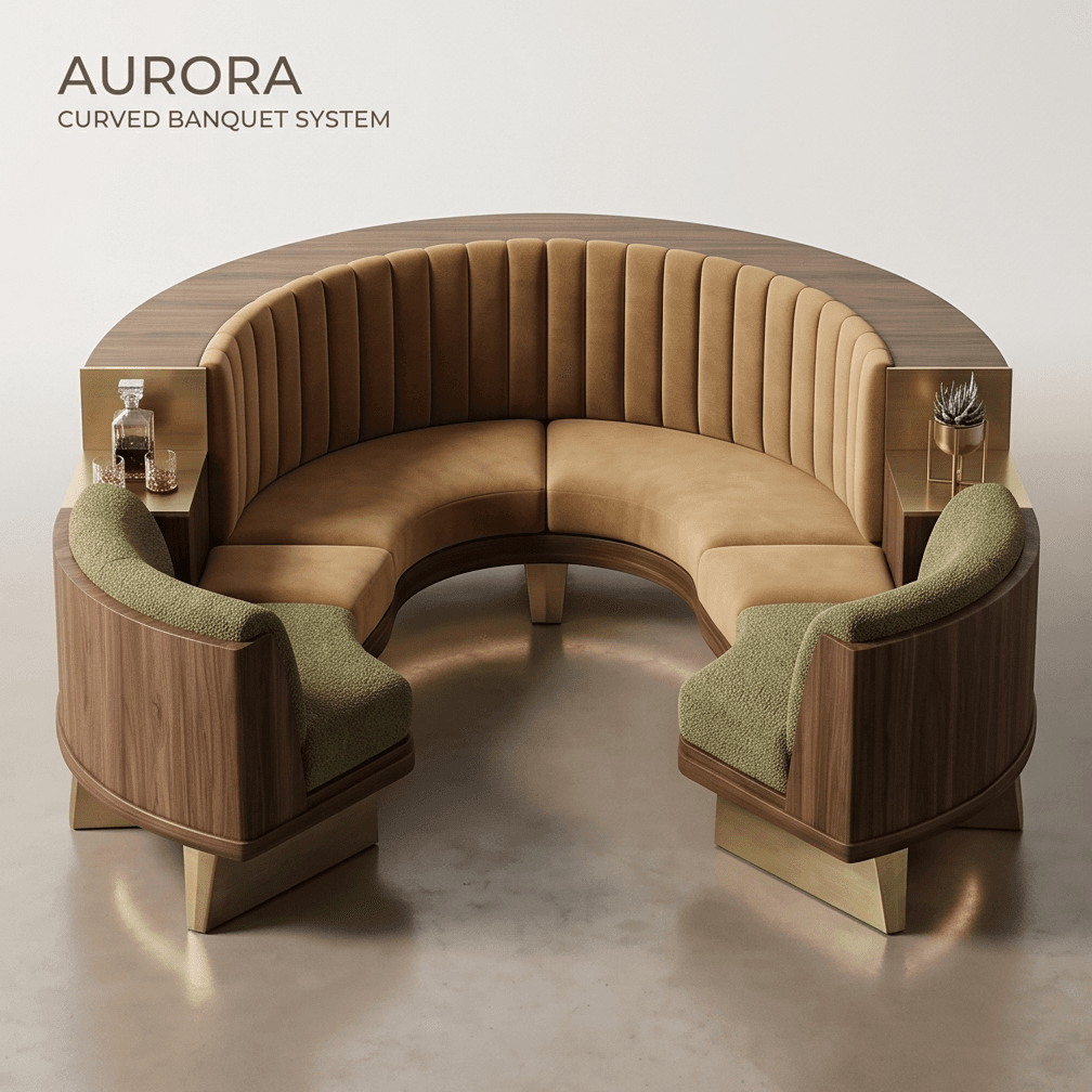 Curved Banquet System Luxury Hospitality angle 2
