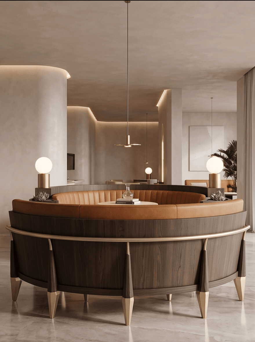 Luxury Banquette Seating System Hospitality Angle 3
