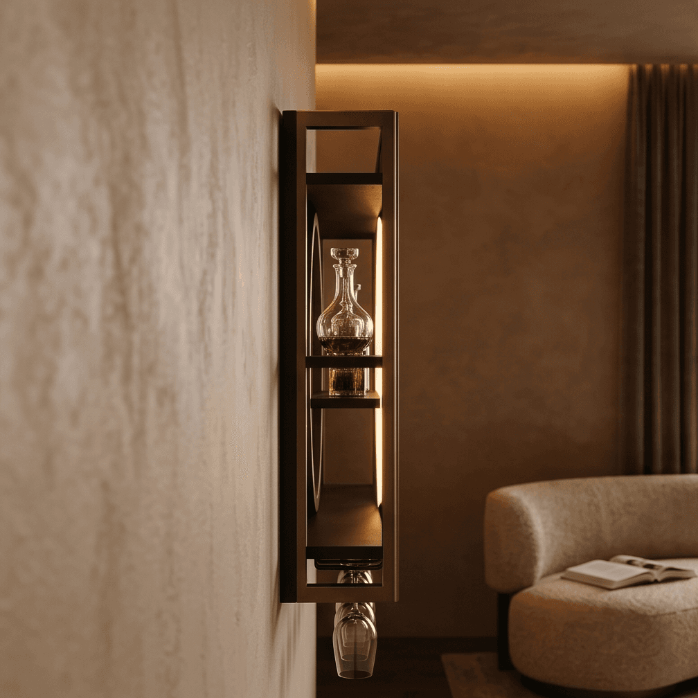 Luxury Illuminated Bar Backbar Angle 4