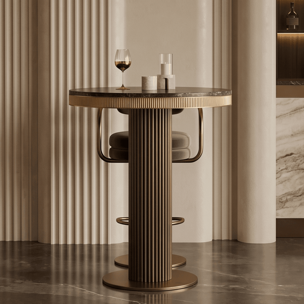 Luxury Bar Table Chair Angle 3