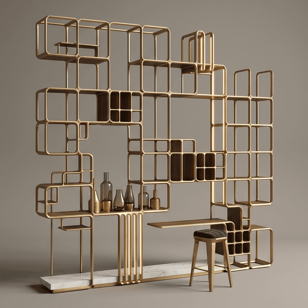 Modular Geometric Bar Setup Angle 1