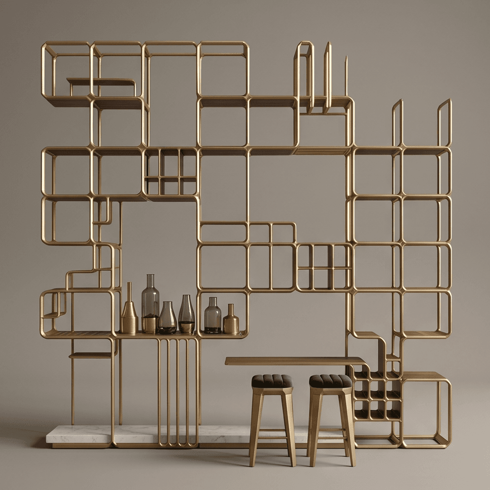 Modular Geometric Bar Setup Angle 2