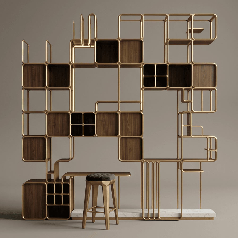 Modular Geometric Bar Setup Angle 3