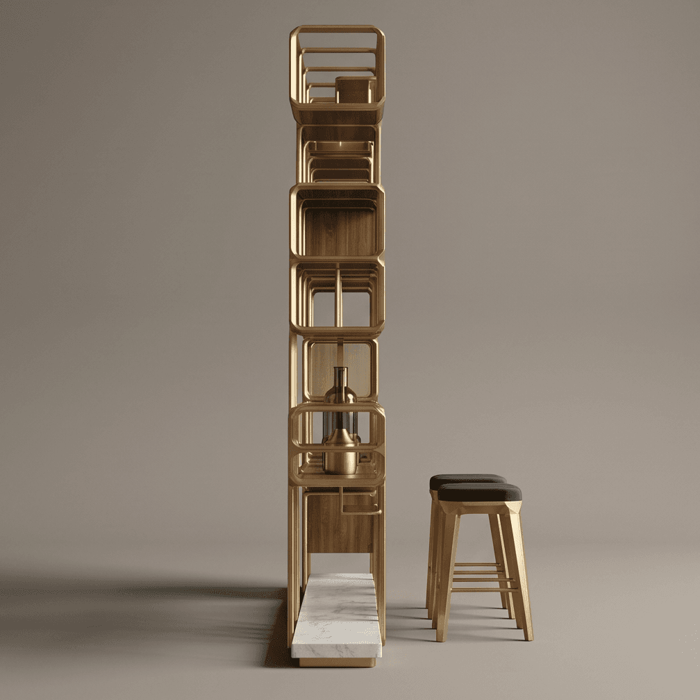 Modular Geometric Bar Setup Angle 4