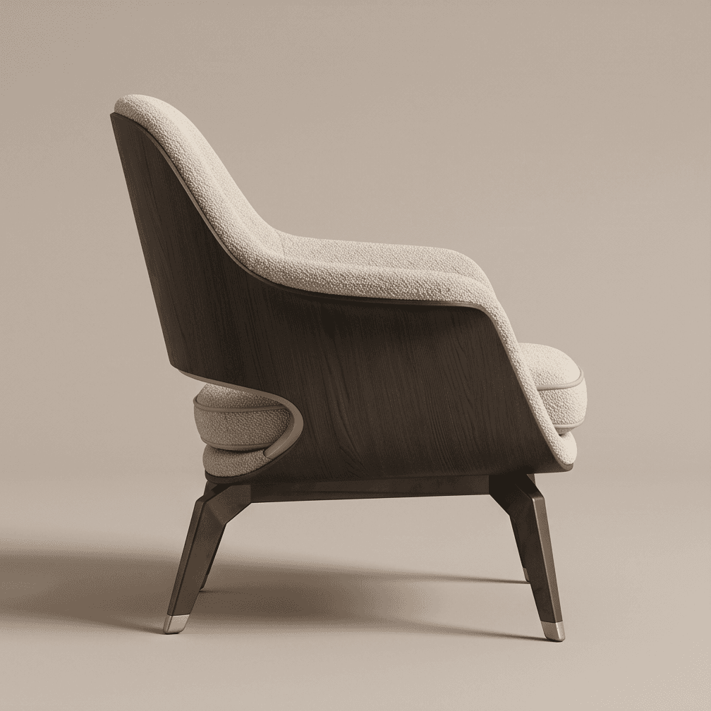 Curved Armchair Dining Set Luxury Hospitality Angle 4