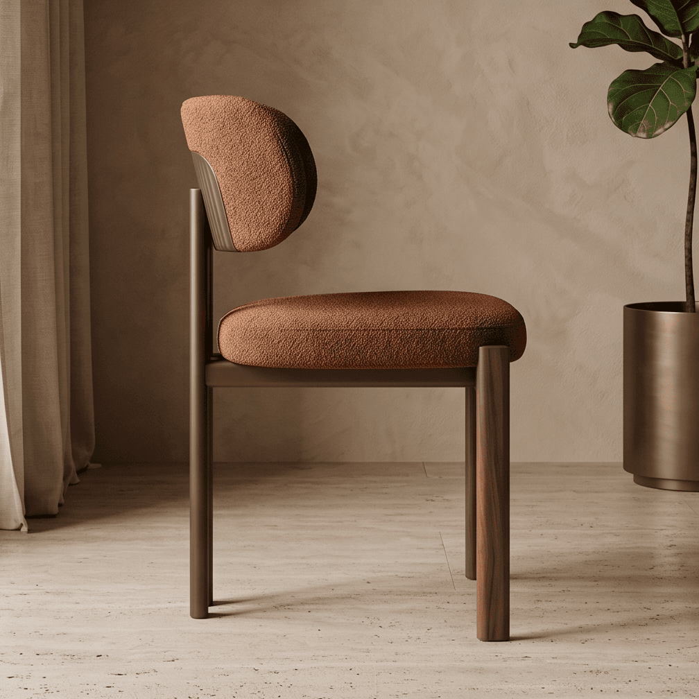 Dining Chair Set Modern Fabric Angle 4