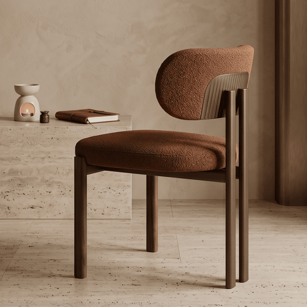 Dining Chair Set Modern Fabric Angle 1