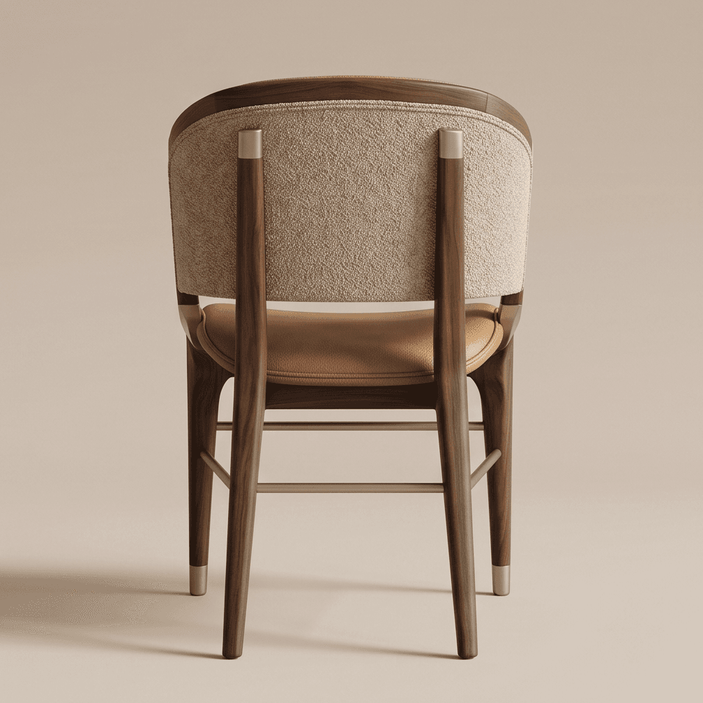 Ergonomic Dining Chair Angle 3