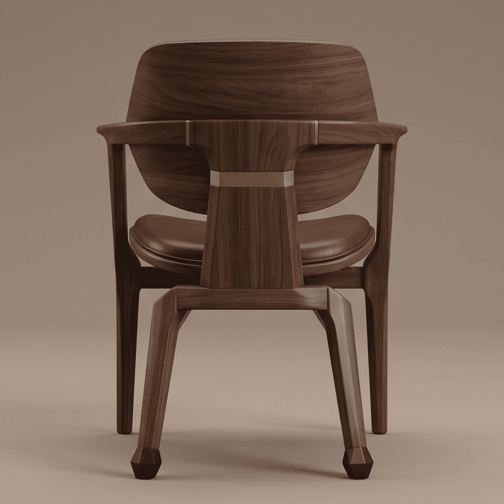 Leather Armchair Dining Chair Luxury Angle 3
