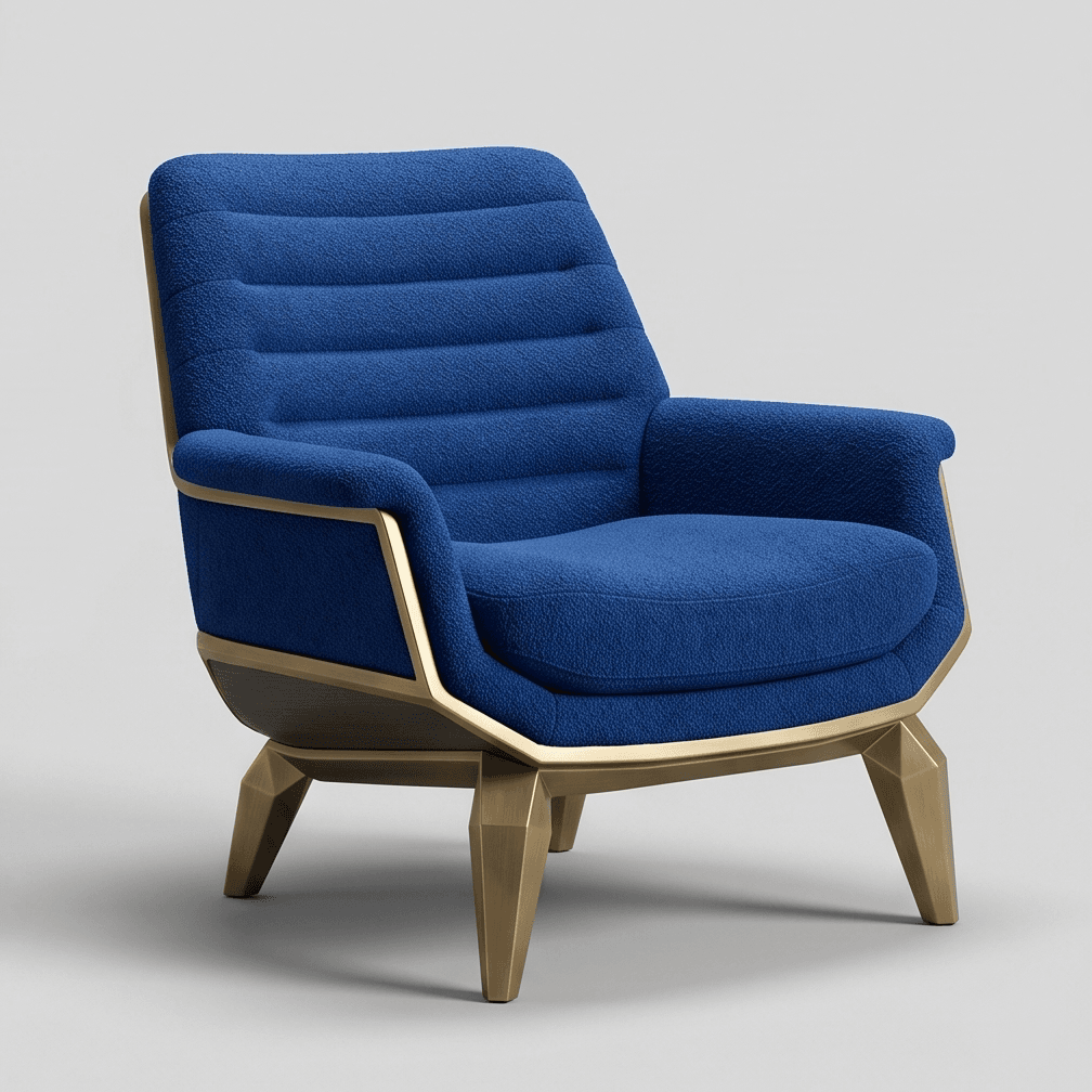 Luxury Armchair Editorial Angle 1