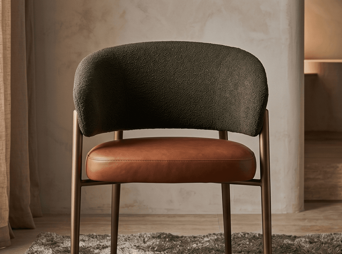 Mixed Material Chair Modern Hospitality Angle 2