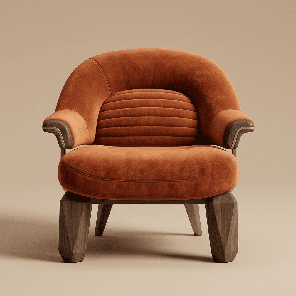 Plush Armchair Lounge Set Modern Velvet Angle 2