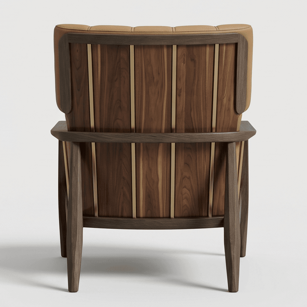 Tufted Armchair Leather Moderndesign Hospitality Angle 3