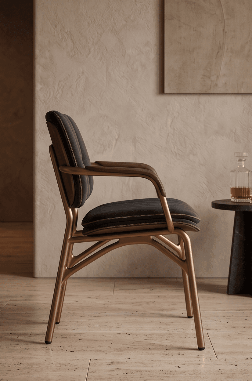 Tufted Armchair Luxury Hospitality Angle 4