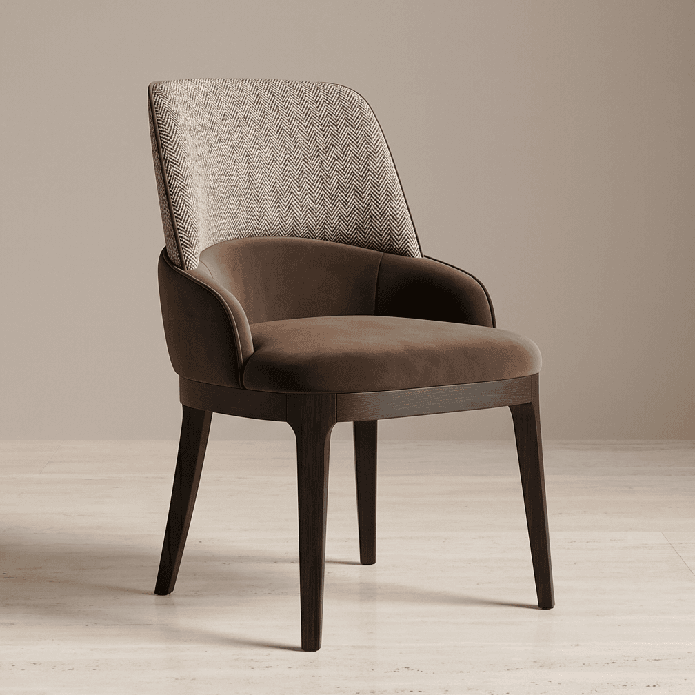 Upholstered Armchair Dining Luxury Hospitality Angle 1