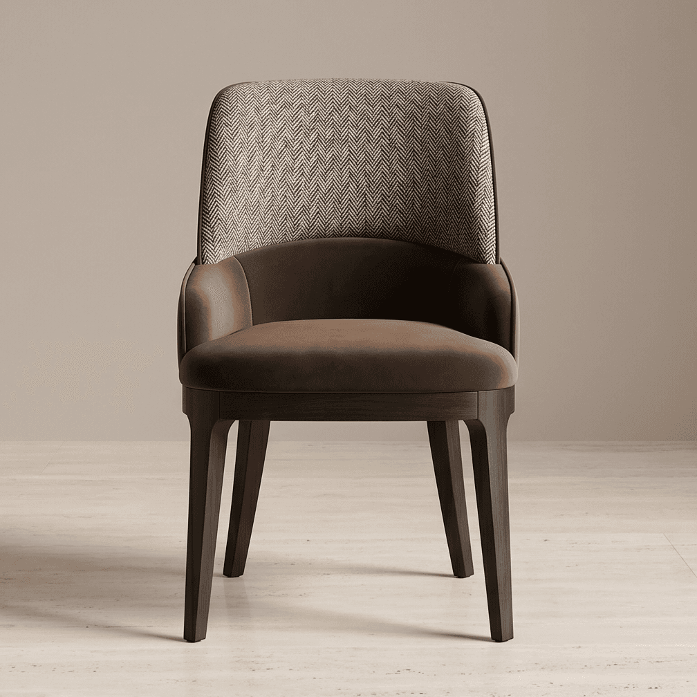 Upholstered Armchair Dining Luxury Hospitality Angle 2