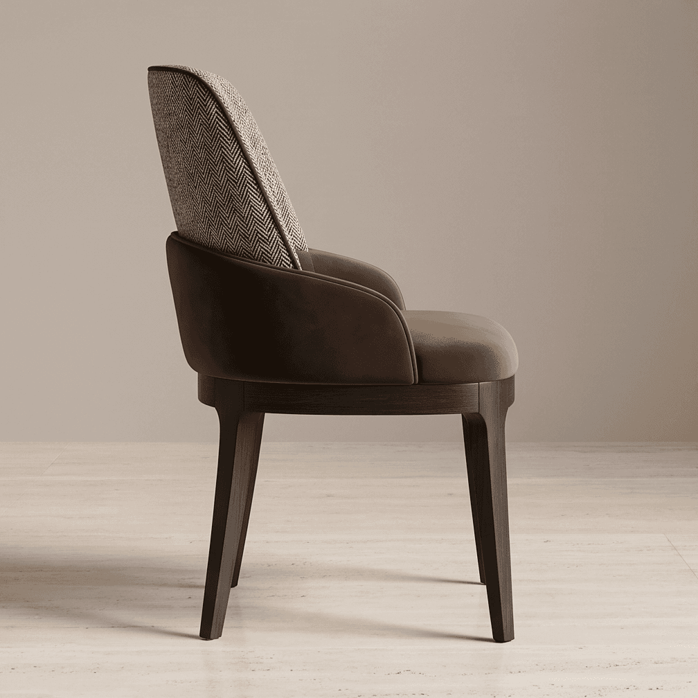 Upholstered Armchair Dining Luxury Hospitality Angle 4