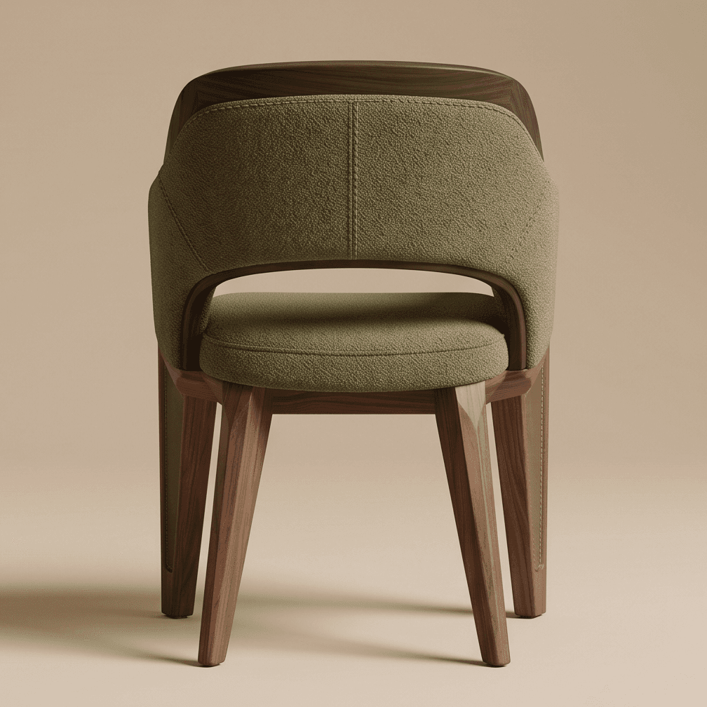 Upholstered Armchair Dining Set Wood Angle 3