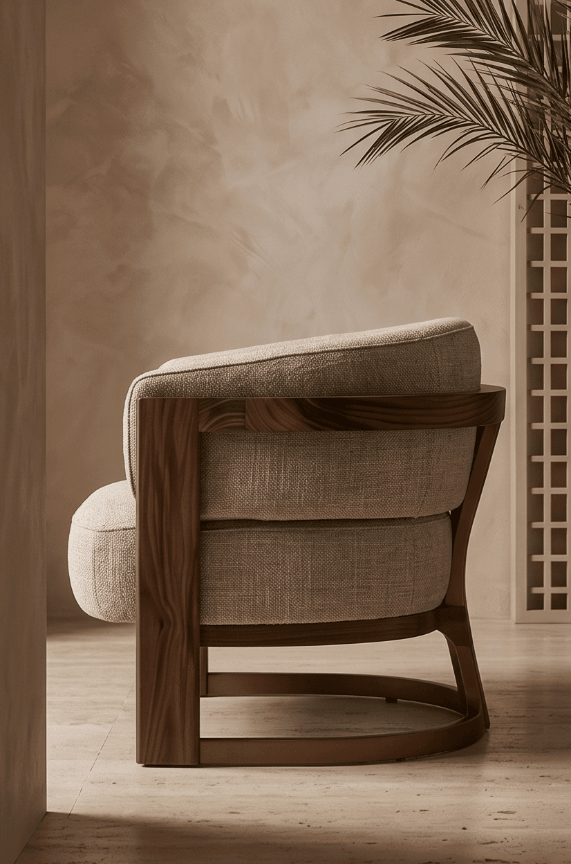 Upholstered Armchair Luxury Hospitality Angle 4