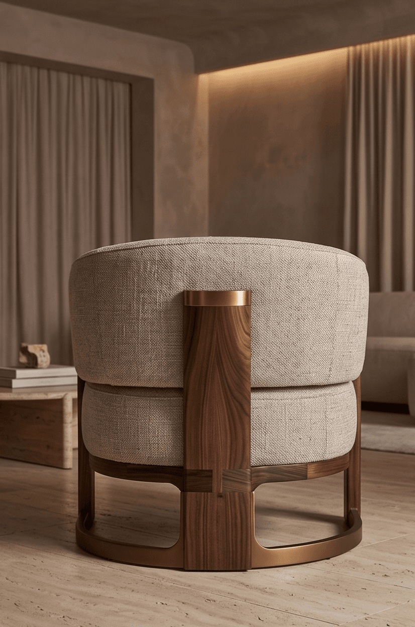 Upholstered Armchair Luxury Hospitality Angle 3