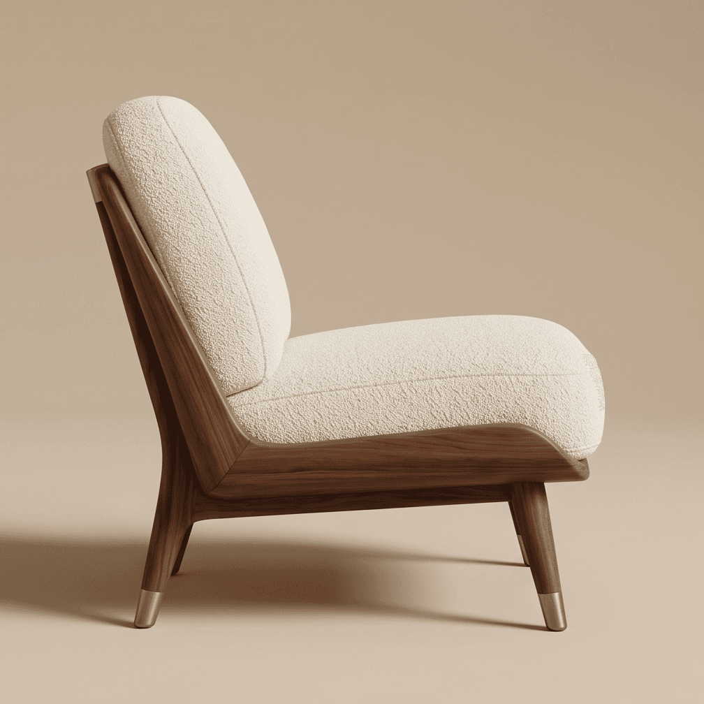 Upholstered Armchair Wooden Frame Luxury Hospitality Angle 4