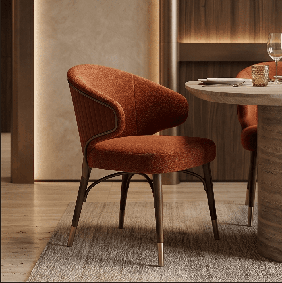 Upholstered Dining Chair Restaurant Hospitality Angle 1