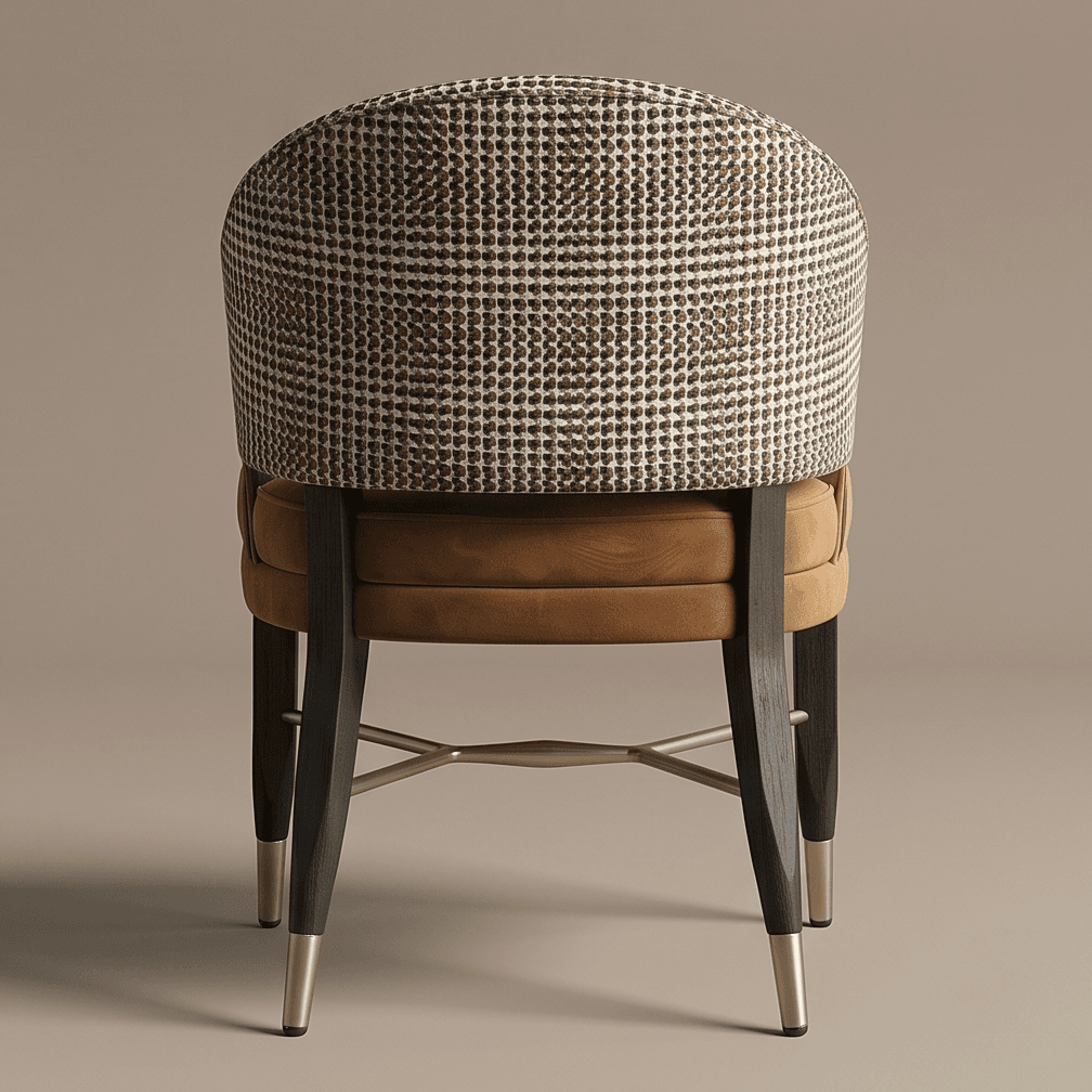 Upholstered Dining Chair With Tufted Seat Angle 3
