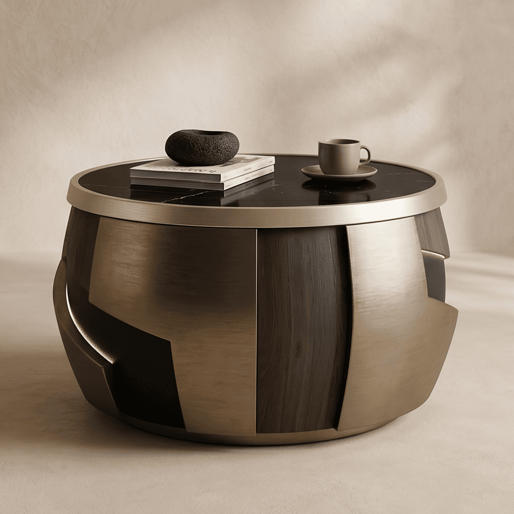 Geometric Coffee Table Luxury Angle 3