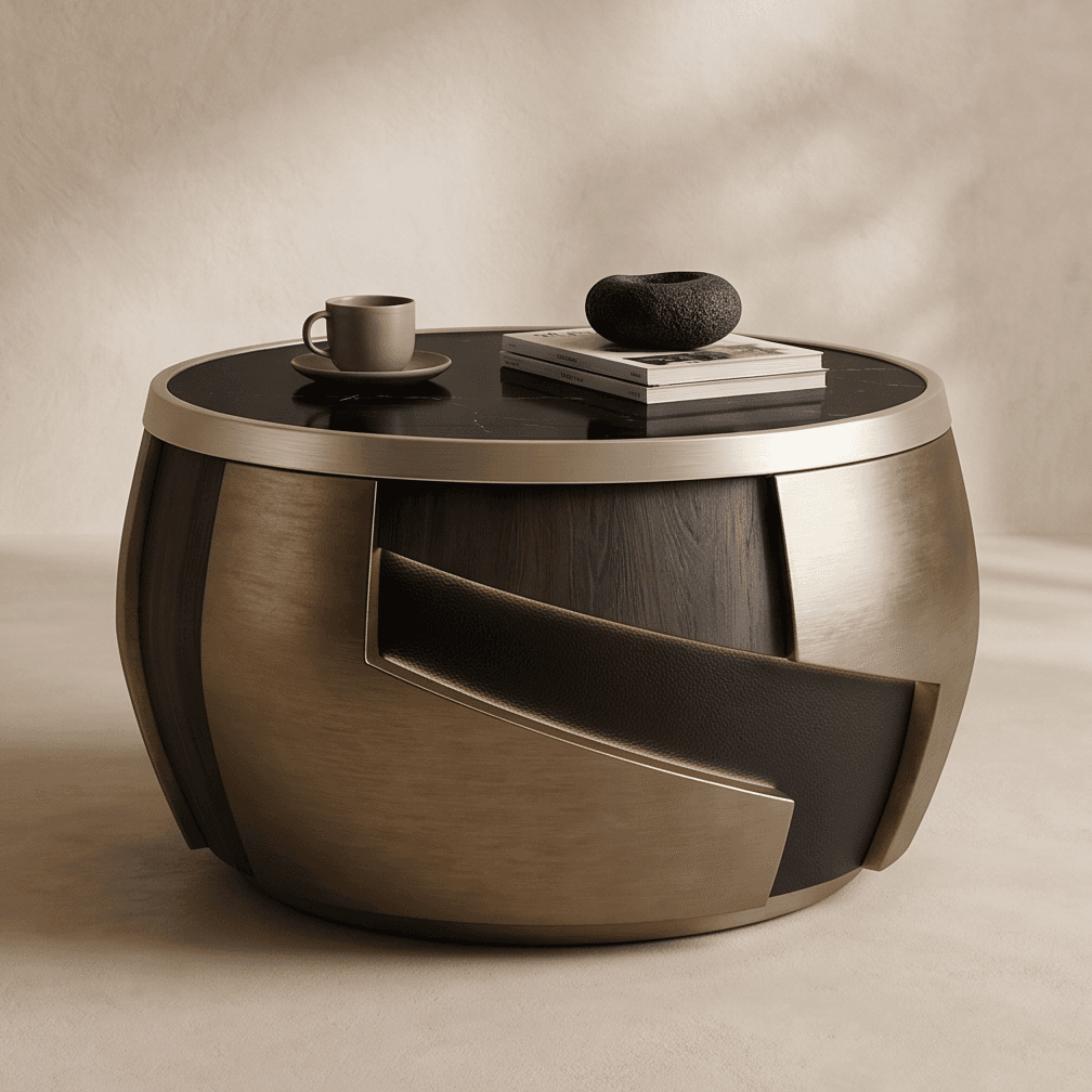 Geometric Coffee Table Luxury Angle 4