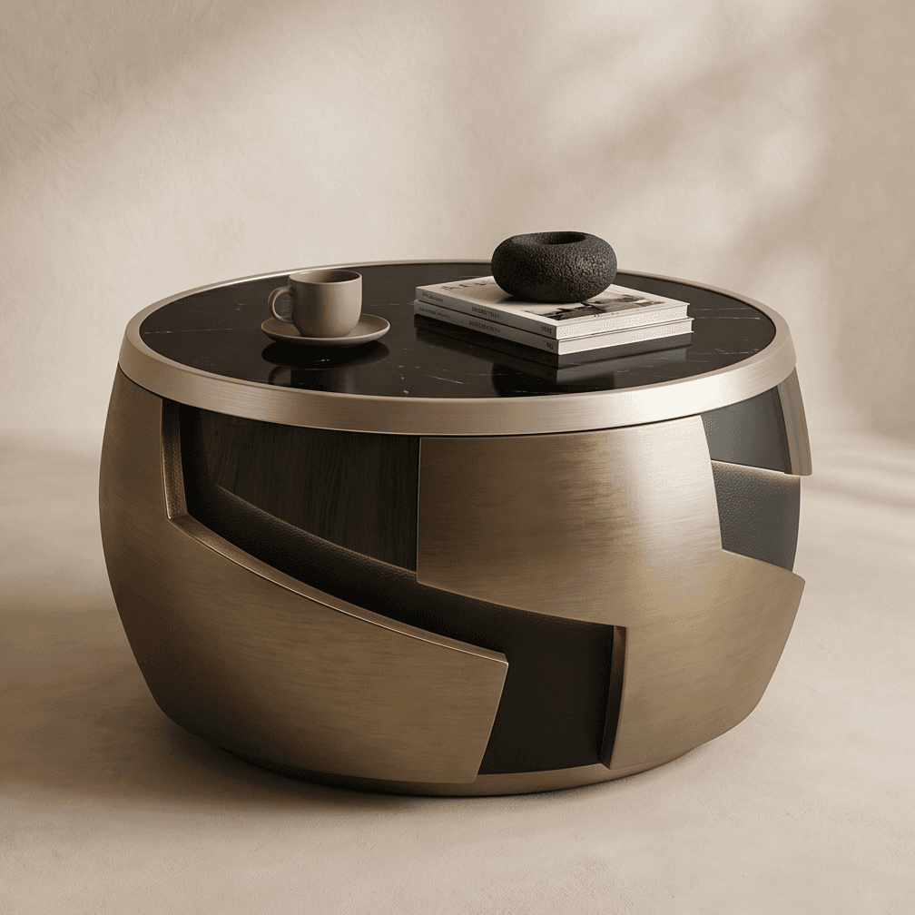 Geometric Coffee Table Luxury Angle 1