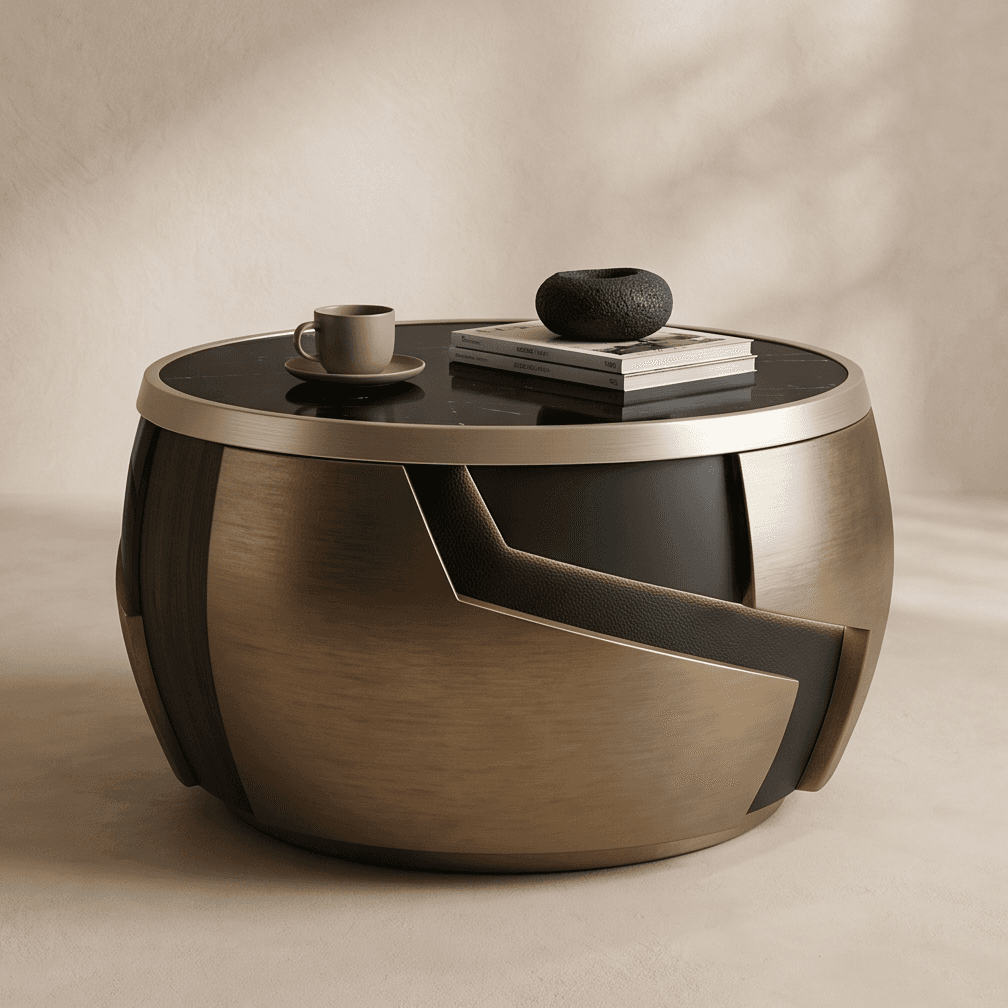 Geometric Coffee Table Luxury Angle 2