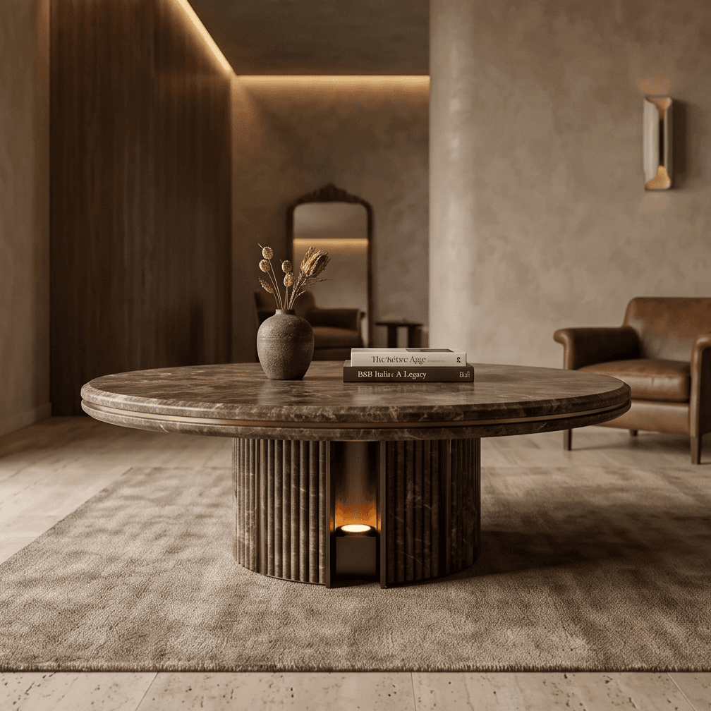 Marble Coffee Table Luxury Hospitality Angle 3