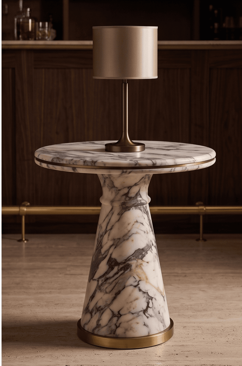 Marble Console Table Luxury Hospitality Angle 3