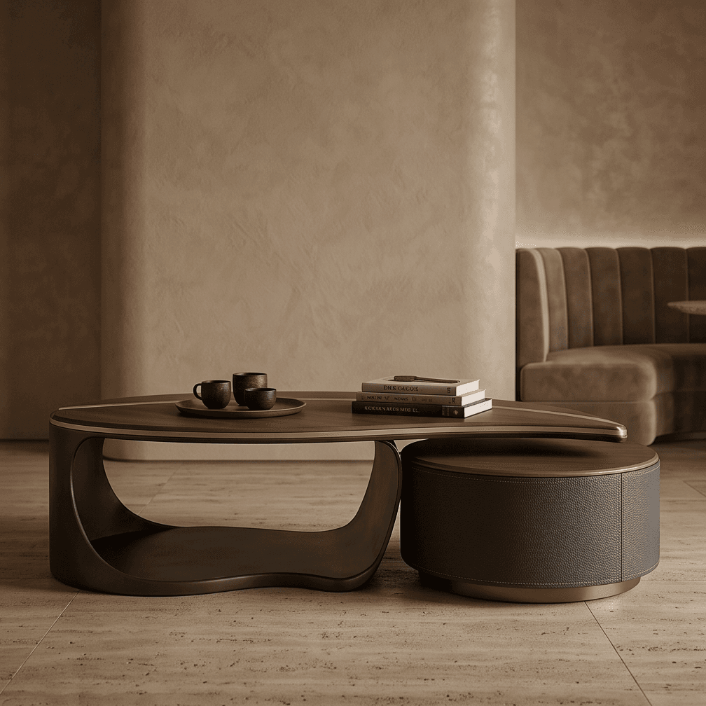 Curved Console Table Luxury Hospitality Angle 2