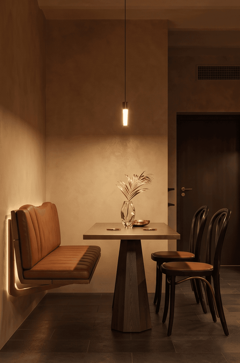 Leather Lounge Dining Set Restaurant Hospitality Angle 4