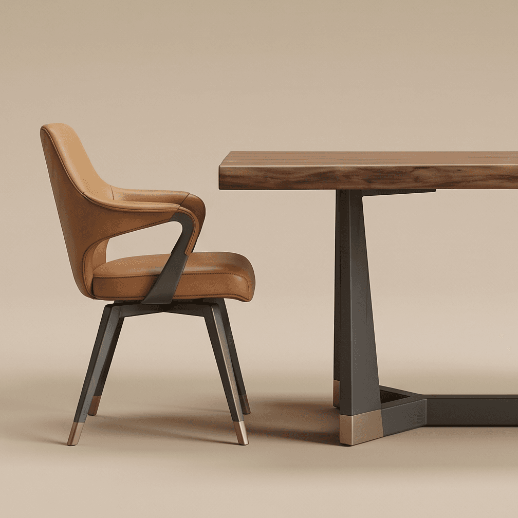 Luxury Hexagonal Dining Table Set Angle 4