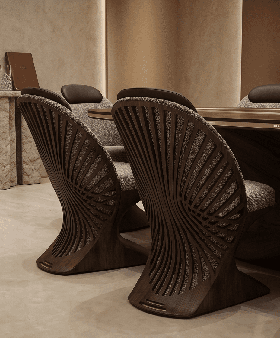 Oval Dining Table Set Modern Hospitality Angle 3