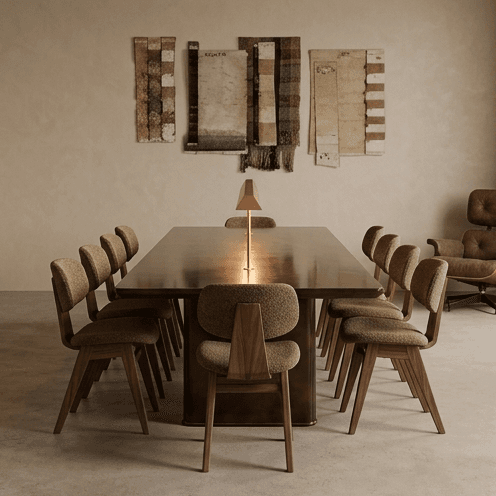 Wooden Dining Chair Set Luxury Angle 2