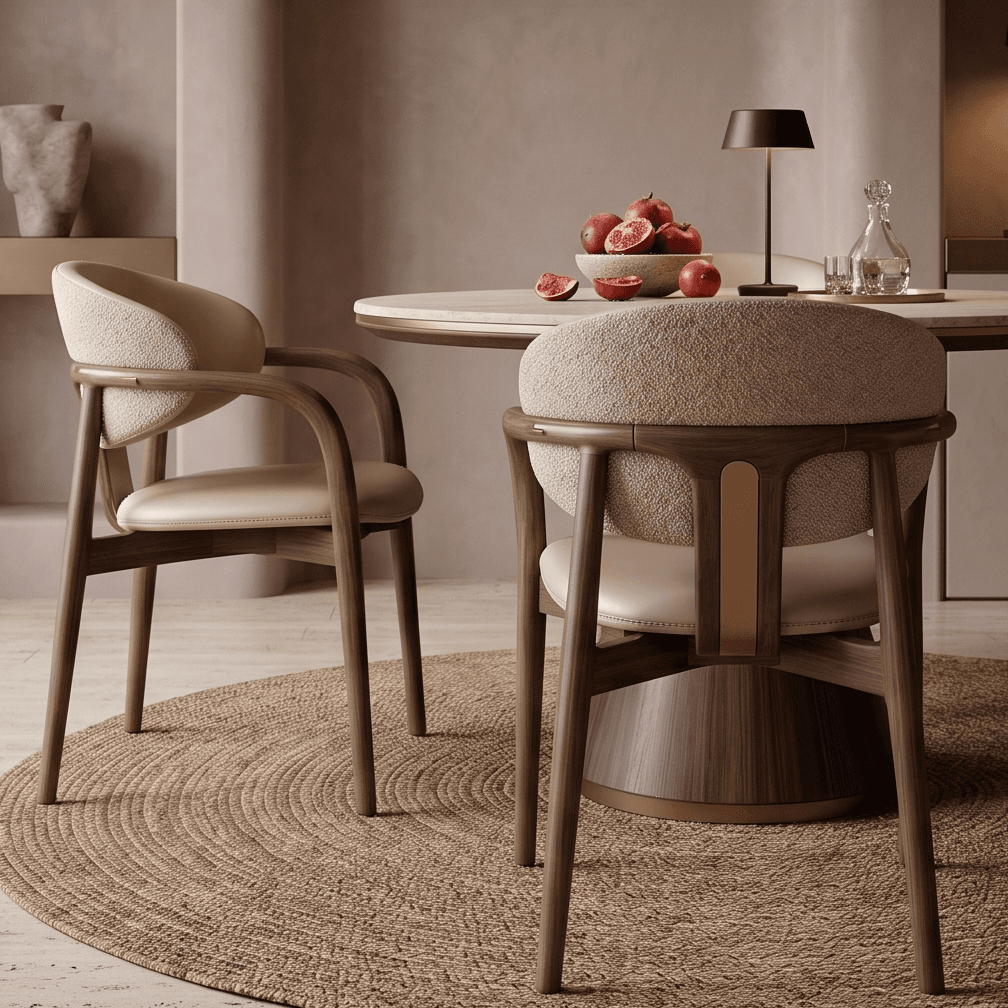Wooden Dining Set Luxury Hospitality Angle 3