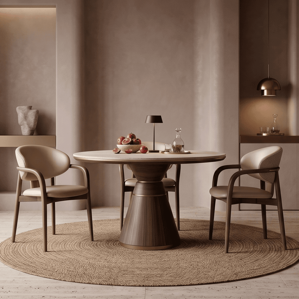 Wooden Dining Set Luxury Hospitality Angle 2