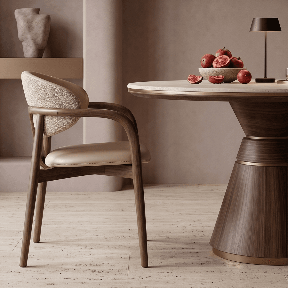 Wooden Dining Set Luxury Hospitality Angle 4