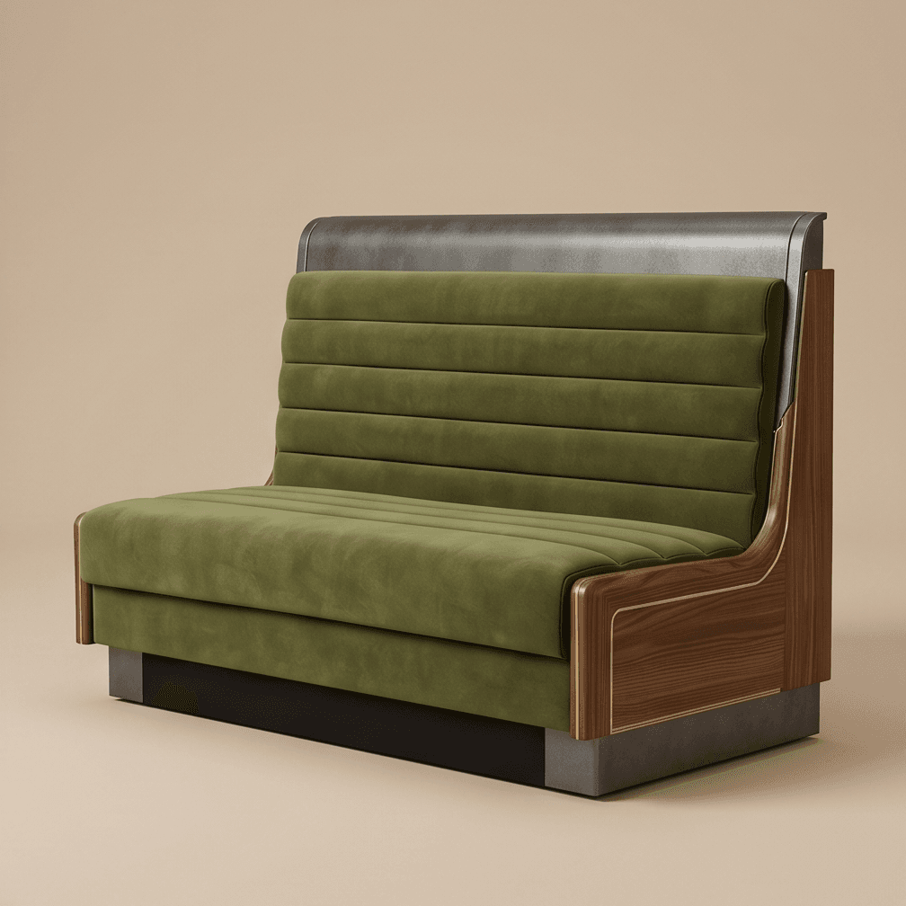 Green Velvet Lounge Chair Angle 1