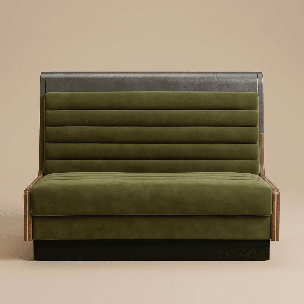 Green Velvet Lounge Chair Angle 2