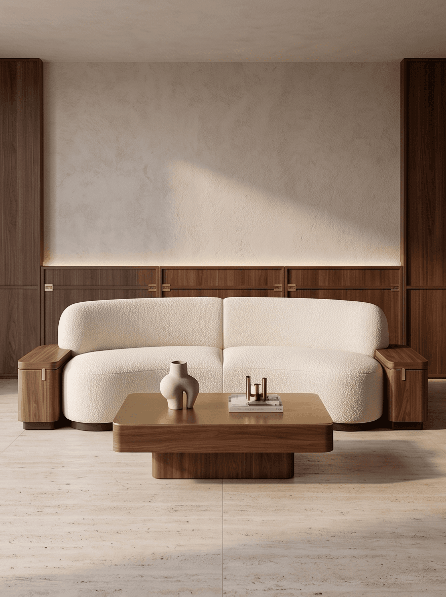 Curved Lounge Seating Luxury Angle 2