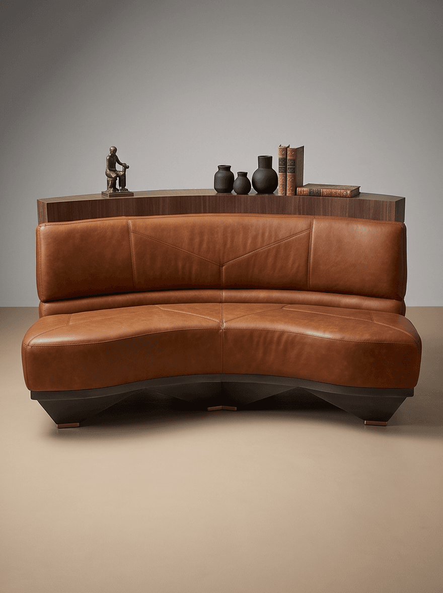 Luxurious Leather Lounge Set Angle 2
