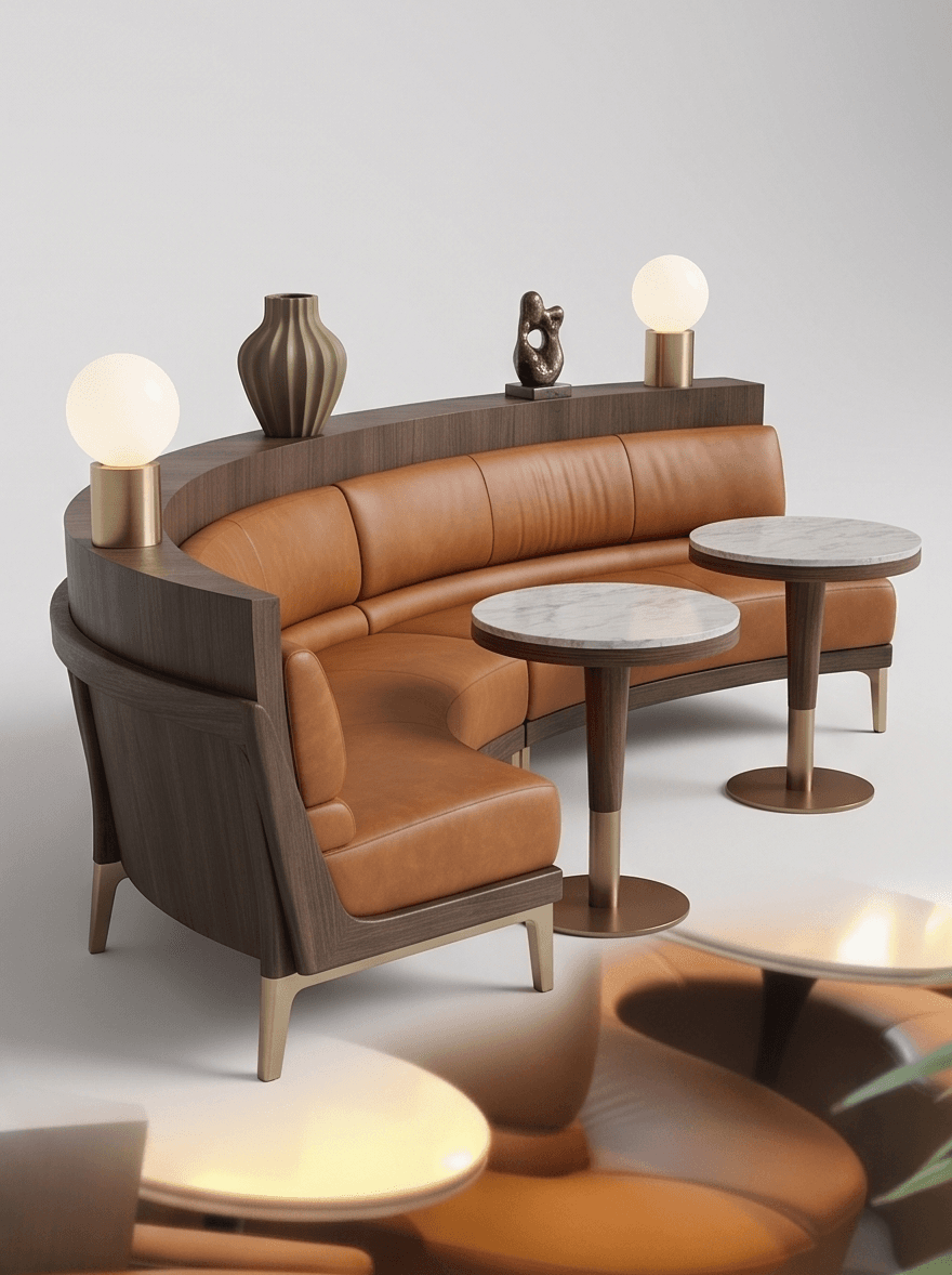 Luxury Lounge Seating Set Angle 1