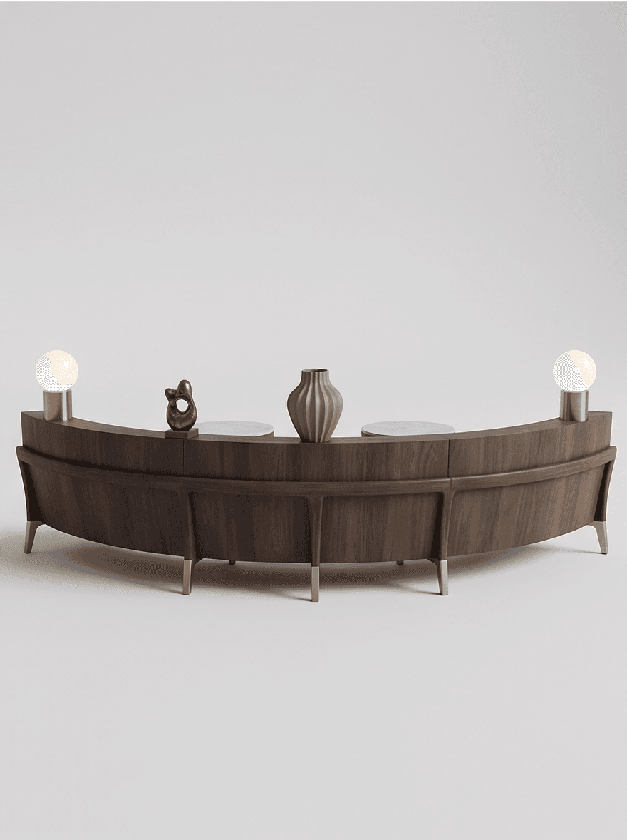 Luxury Lounge Seating Set Angle 3