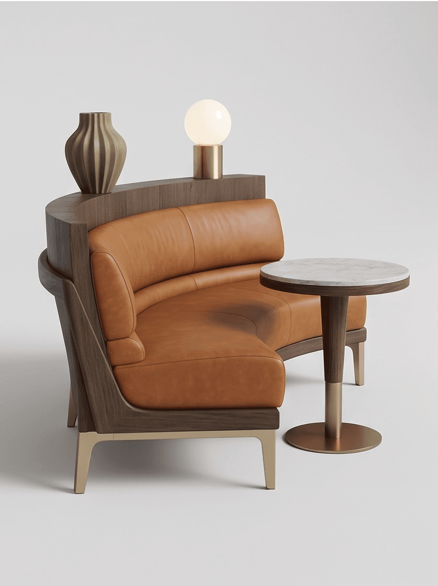 Luxury Lounge Seating Set Angle 4