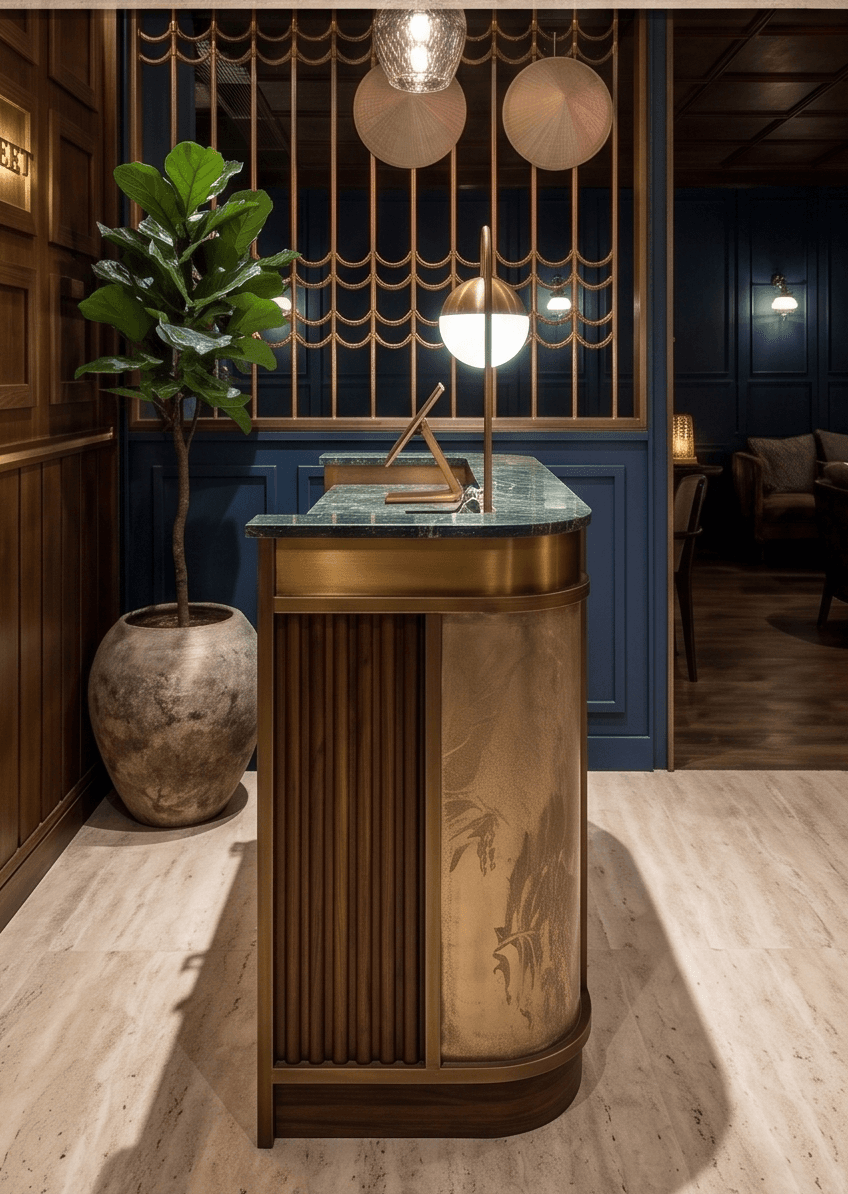 Reception Desk Luxury Angle 4